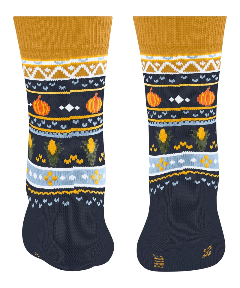 FALKE Pumpkin Fair Isle Kinder