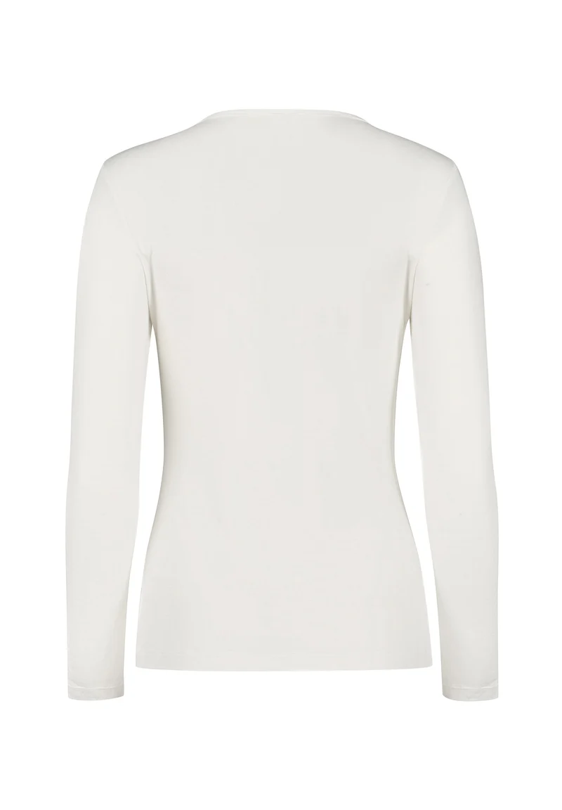 CashmereDeluxe Shirt long sleeve | ivory 087528-087608