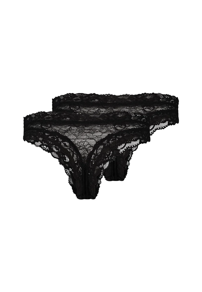 SKINY ADVANTAGE Lace Thong 2 pack | black 087433-087665