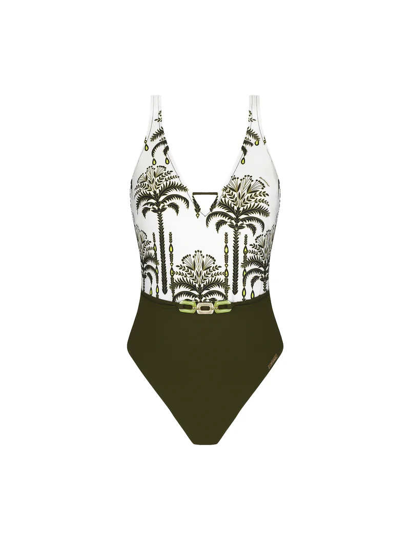 Lise Charmel Bademode - Palmier Audace Kabelloser Badeanzug Khaki Audace