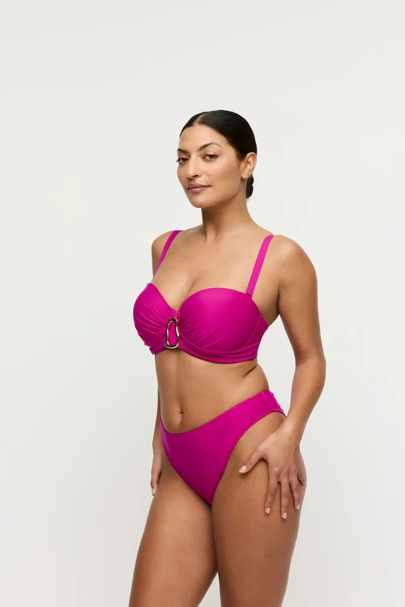 PrimaDonna Swimwear - Uvita Gepolstertes trägerloses Bikini-Oberteil Tiefmagenta