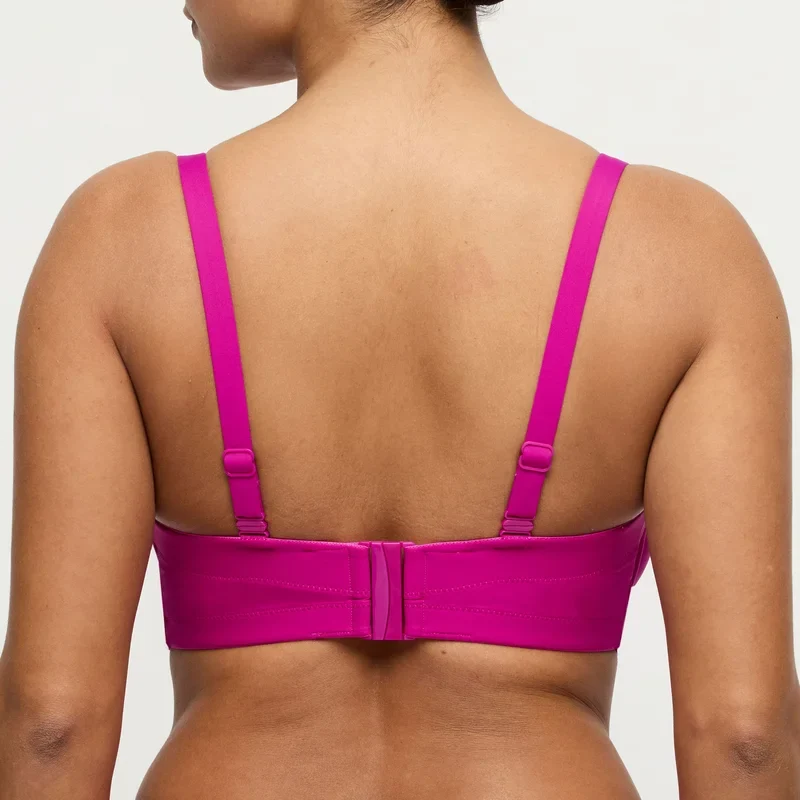 PrimaDonna Swimwear - Uvita Gepolstertes trägerloses Bikini-Oberteil Tiefmagenta