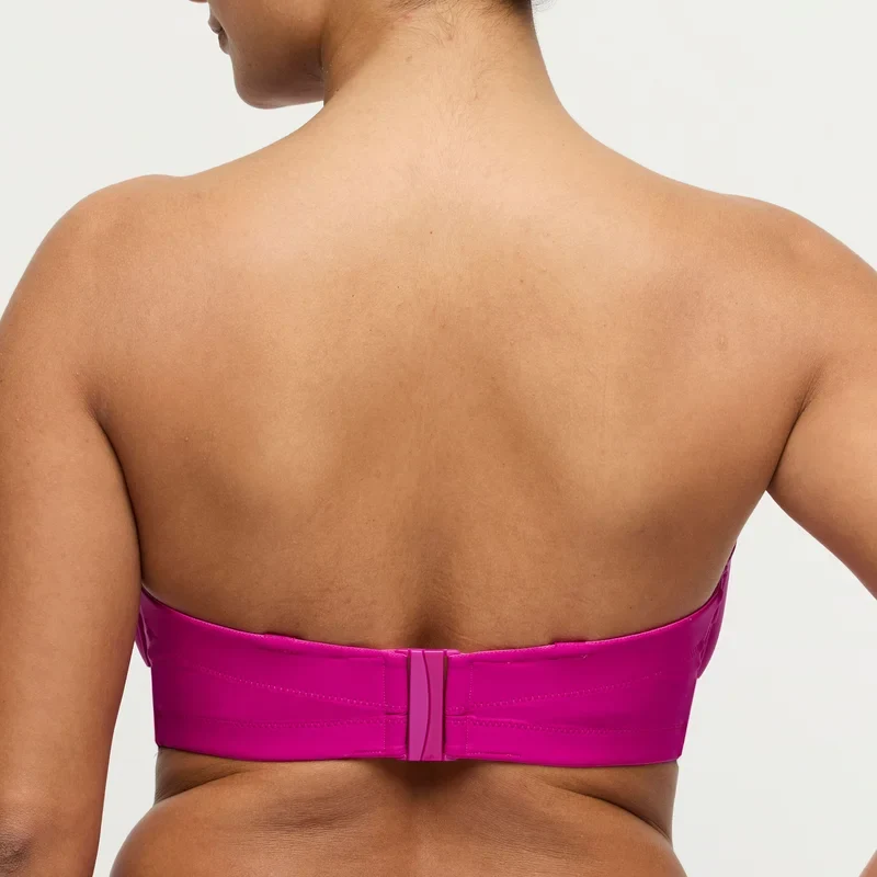 PrimaDonna Swimwear - Uvita Gepolstertes trägerloses Bikini-Oberteil Tiefmagenta