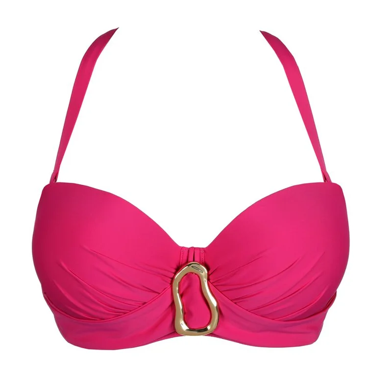 PrimaDonna Swimwear - Uvita Gepolstertes trägerloses Bikini-Oberteil Tiefmagenta