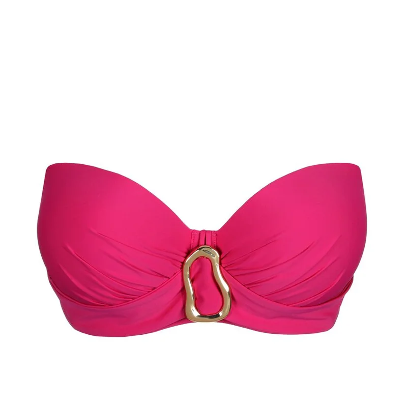 PrimaDonna Swimwear - Uvita Gepolstertes trägerloses Bikini-Oberteil Tiefmagenta