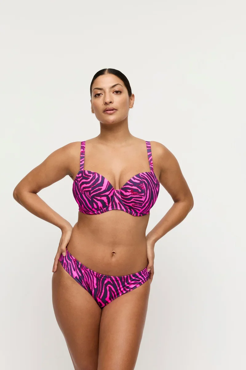 PrimaDonna Bademode - Malabo Bikini-Slip Rio Hot Pink Zebra