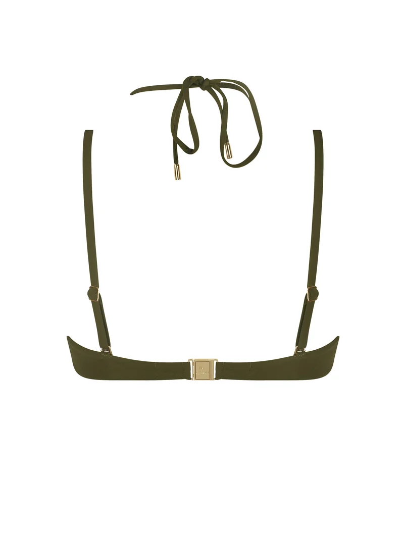 Lise Charmel Swimwear - Palmier Audace Cropped Bustier Bikini Khaki Audace