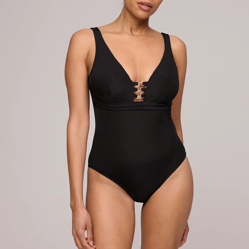 Marie Jo Swimwear - Emly Bügelloser Plunge-Badeanzug Schwarz
