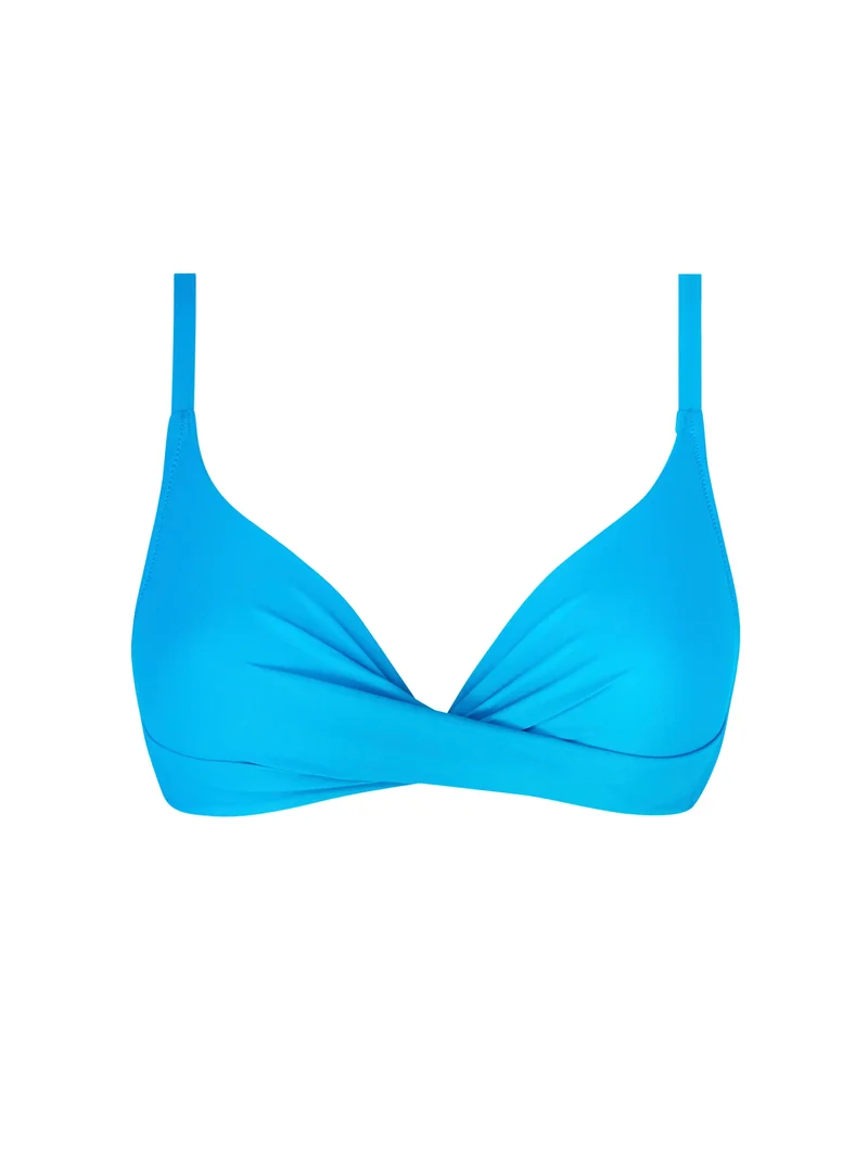 Antigel-Bademode von Lise Charmel – La Chiquissima Wireless Contour Bikini Bleu Azur