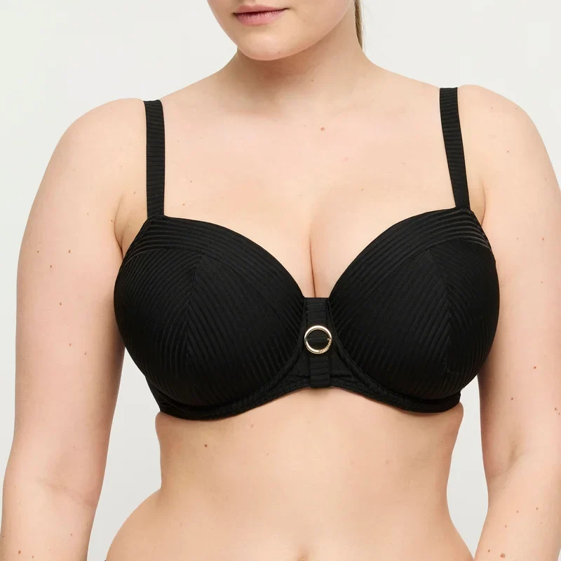 PrimaDonna Swimwear - Delray Gepolstertes Balconette-Bikini-Oberteil Schwarz