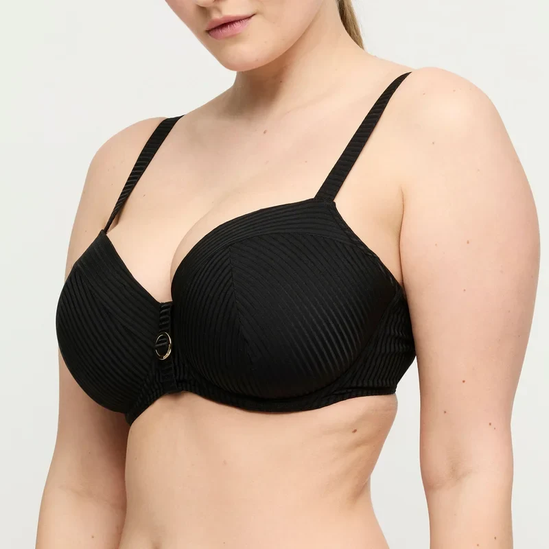 PrimaDonna Swimwear - Delray Gepolstertes Balconette-Bikini-Oberteil Schwarz