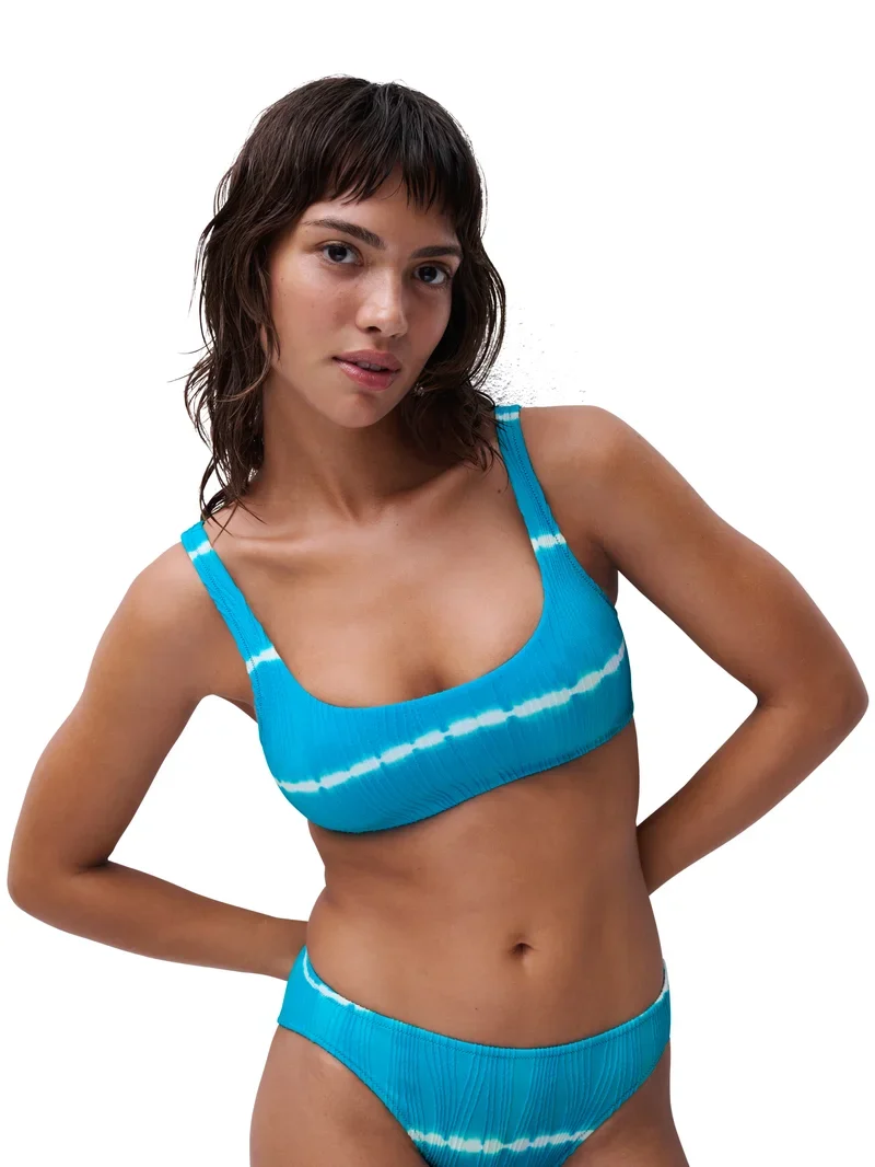 Chantelle Swimwear - Einheitsgröße Bügelloser T-Shirt-Bikini Blau Shibori