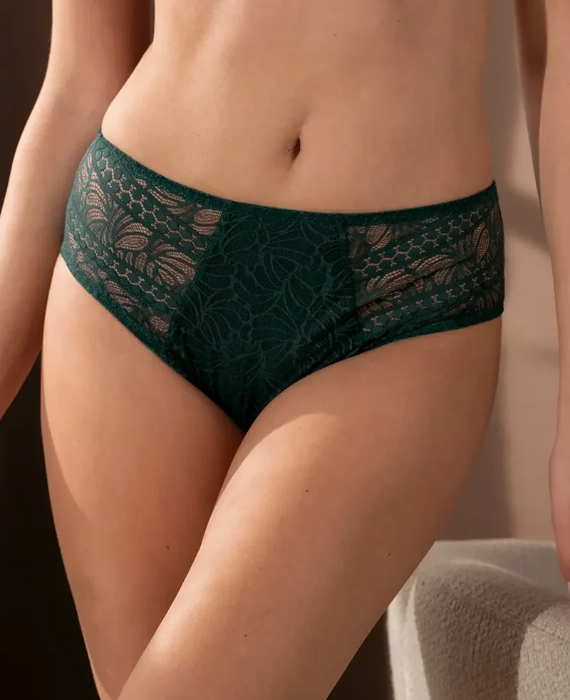 Antigel von Lise Charmel – Atelier Seduction High Waist Brief Vert Anglaise