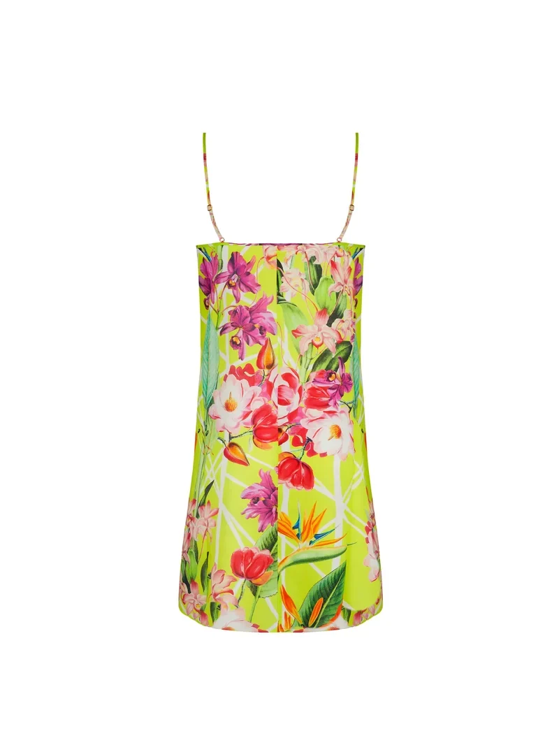 Lise Charmel Bademode - Fleurs Splendeur Kleid mit dünnen Trägern, Farbe: Splendeur Lime