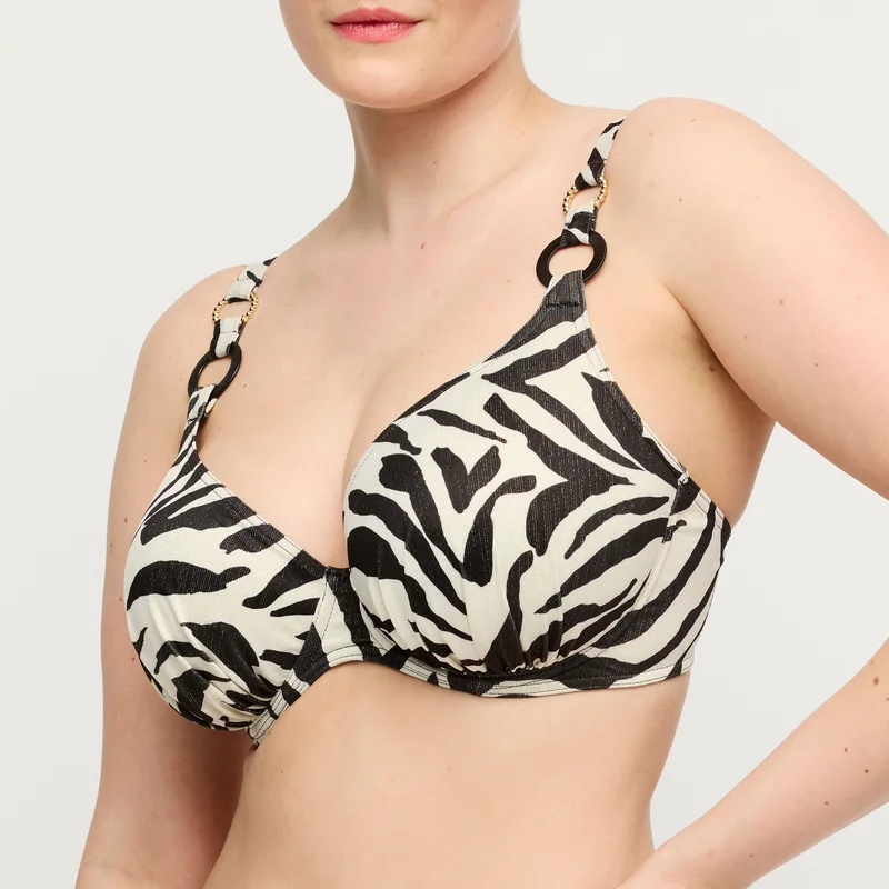 PrimaDonna Swimwear - Dalice Halb gepolstertes Bikini-Oberteil mit tiefem Ausschnitt Sauvage Shine