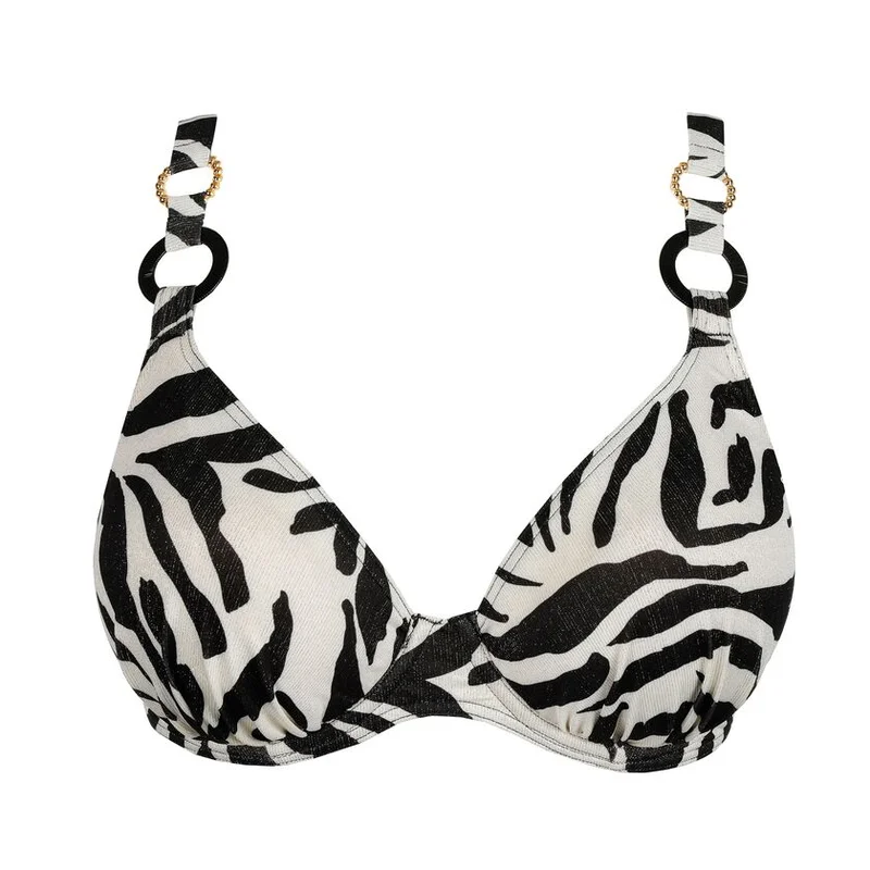 PrimaDonna Swimwear - Dalice Halb gepolstertes Bikini-Oberteil mit tiefem Ausschnitt Sauvage Shine