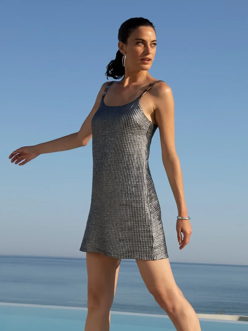 Lise Charmel Swimwear - Eclat D'argent Strandkleid Schwarz Silber