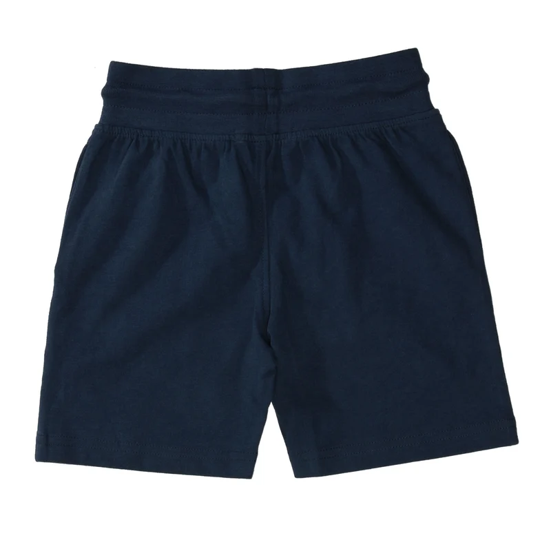Jersey-Bermudas mit Kontrast-Wording