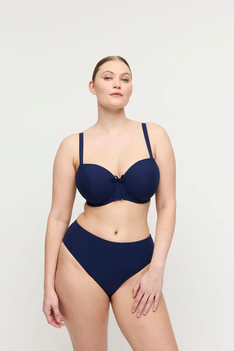 PrimaDonna Swimwear - Aswan Padded Balcony Bikini Top Water Blue