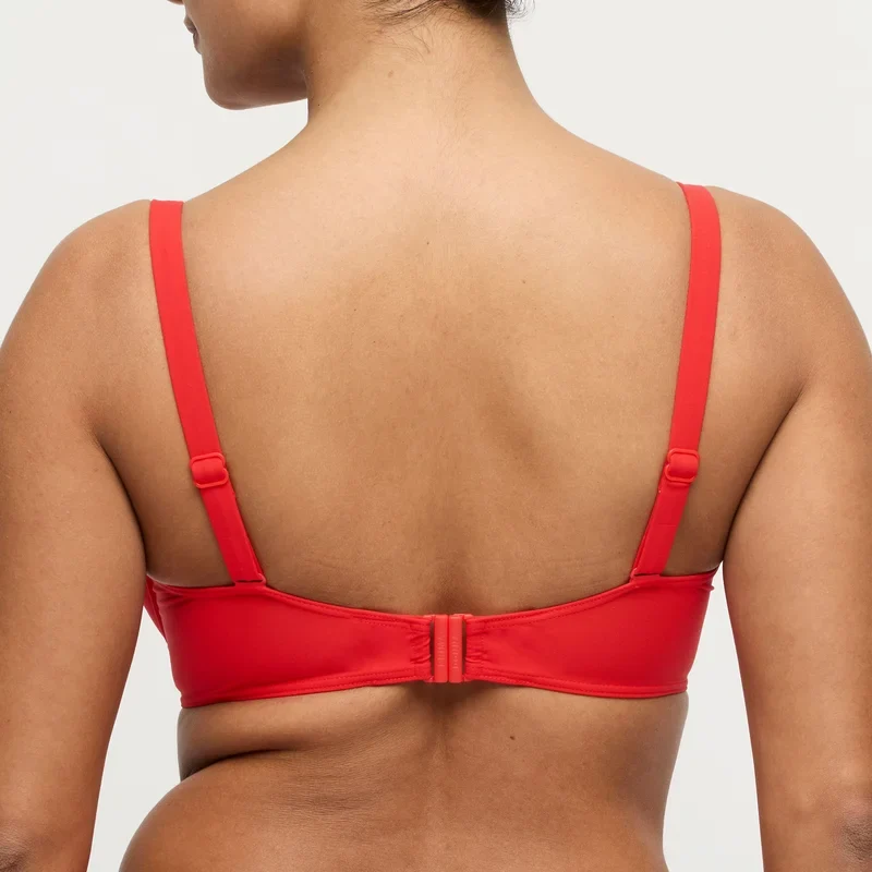 PrimaDonna Swimwear - Aswan Padded Balcony Bikini Top Fiesta Red