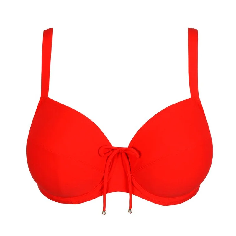 PrimaDonna Swimwear - Aswan Full Cup Bikini Top Fiesta Red