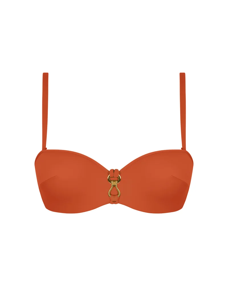 Lise Charmel Swimwear - Sillage Couture Cropped Bustier Orange Sillage