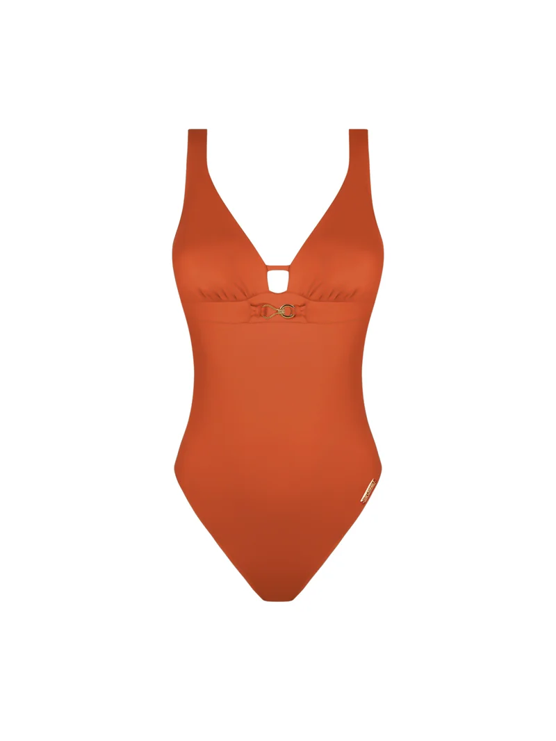 Lise Charmel Bademode - Sillage Couture Kabelloser Badeanzug Unterbrust-Sillage in Juwelenorange