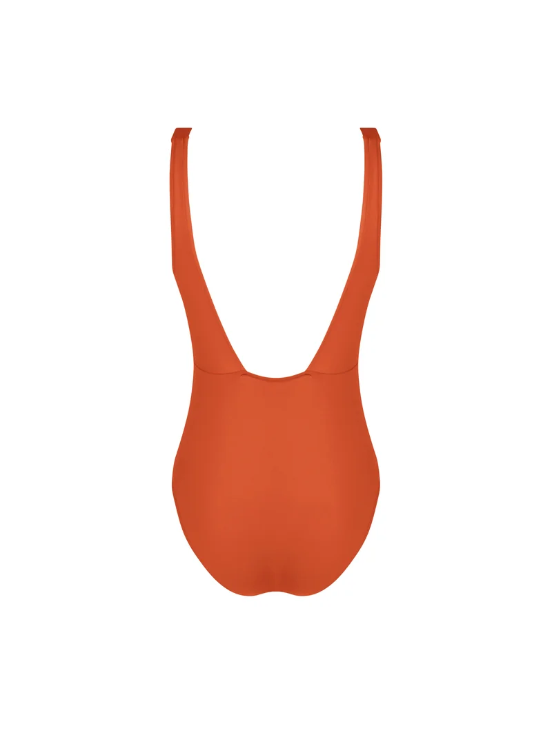 Lise Charmel Bademode - Sillage Couture Kabelloser Badeanzug Unterbrust-Sillage in Juwelenorange