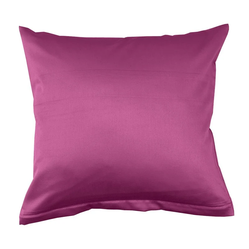 Lorena Mako Satin Bettwäsche uni Classic Flieder Lila Kissen 40x40cm