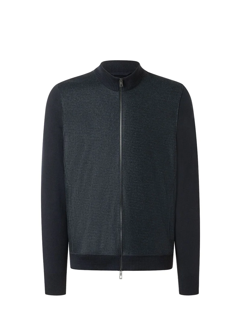 Strickjacke Zip 1/1 Arm