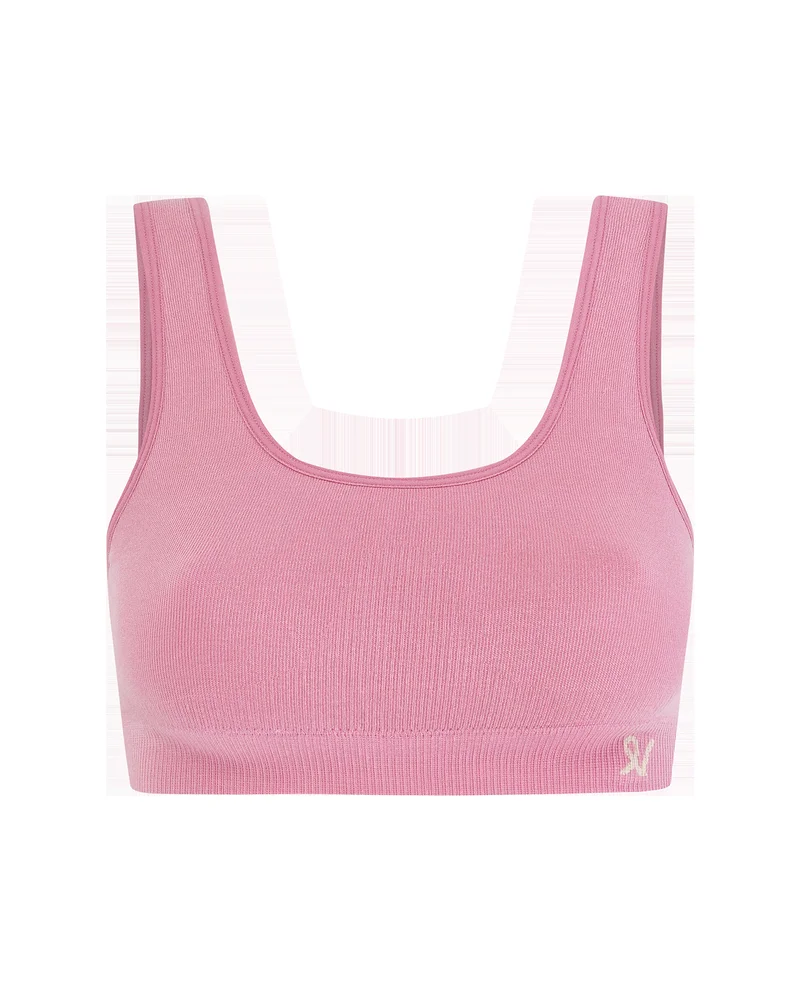 Nudea - Nahtloses TENCEL™ Crop-Top in Rosenrosa