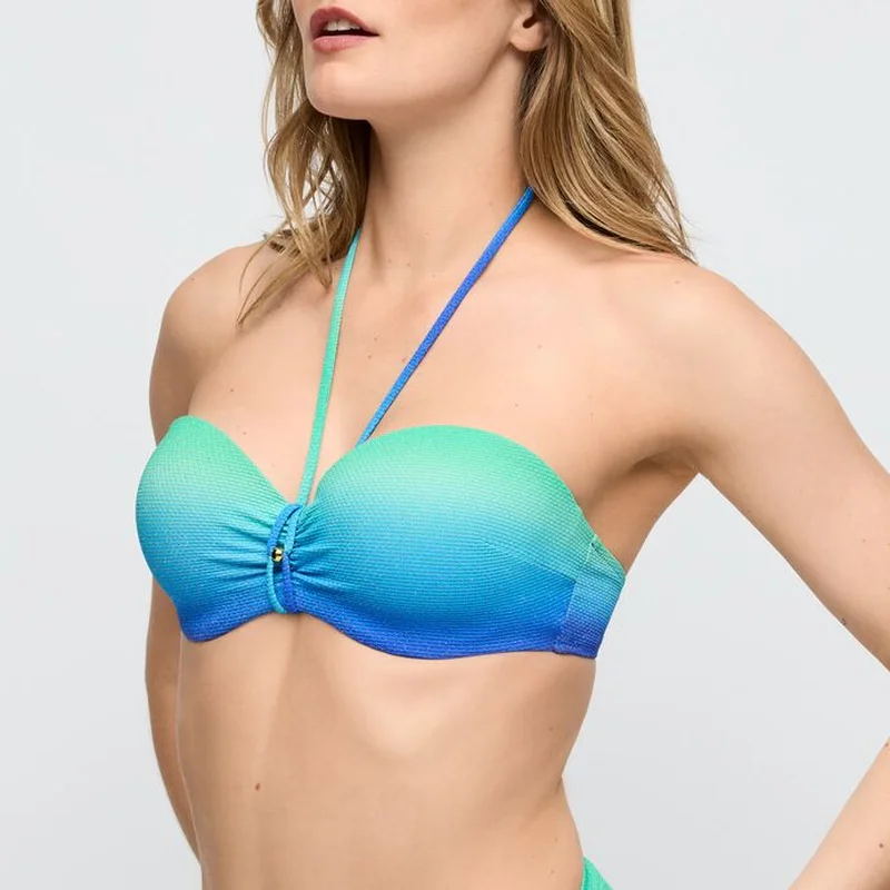 Marie Jo Swimwear - Nusa Dua Gepolstertes trägerloses Bikini-Oberteil Seascape