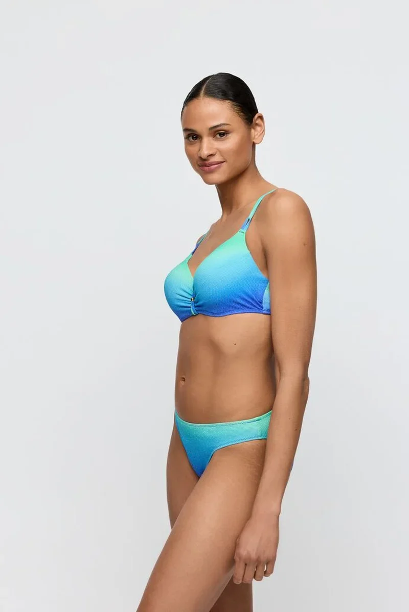 Marie Jo Swimwear - Nusa Dua Gepolstertes Bikini-Oberteil mit tiefem Ausschnitt, Meereslandschaft