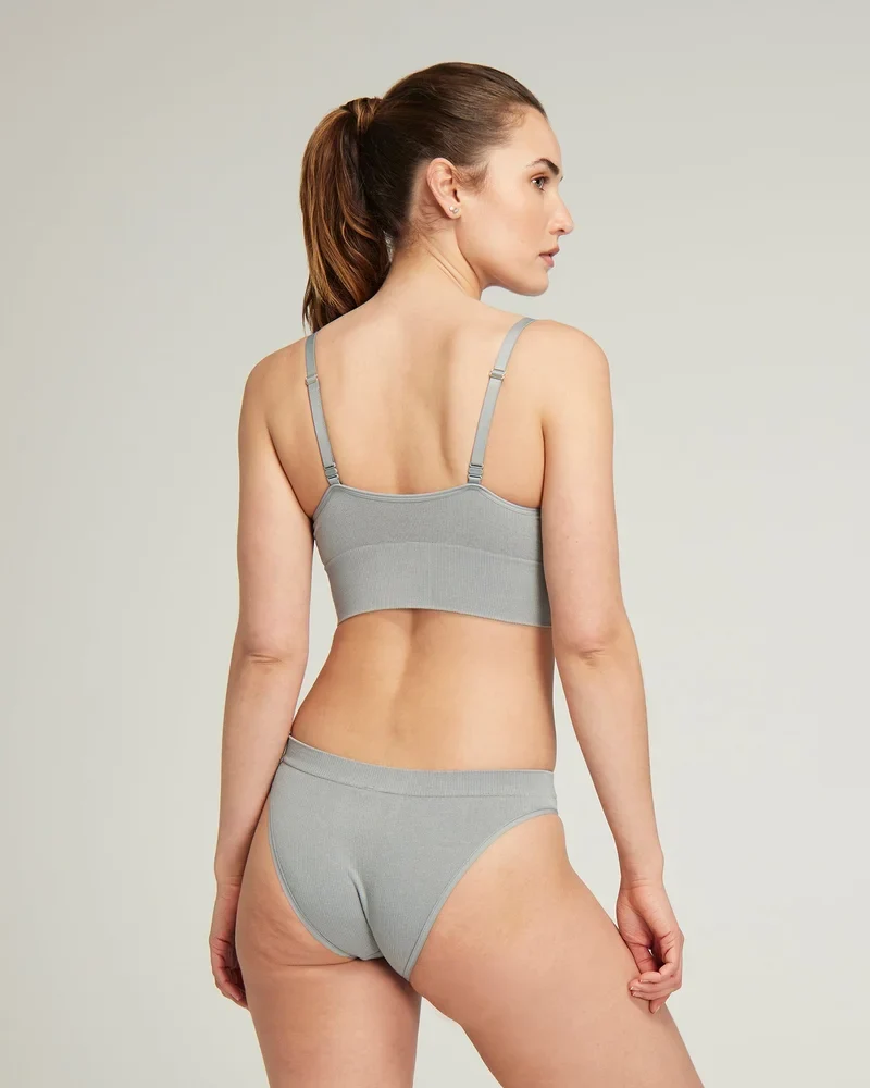 Nudea - TENCEL Nahtloses Bralette Sturmgrau