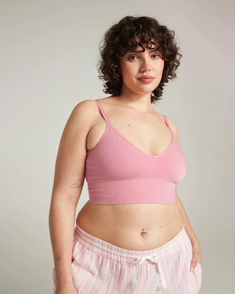 Nudea - Nahtloser TENCEL™-Bralette in Rosé