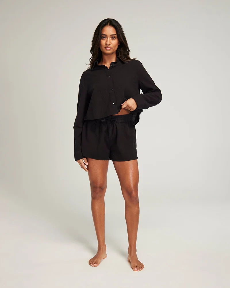 Nudea - Klassische Boxershorts Schwarz