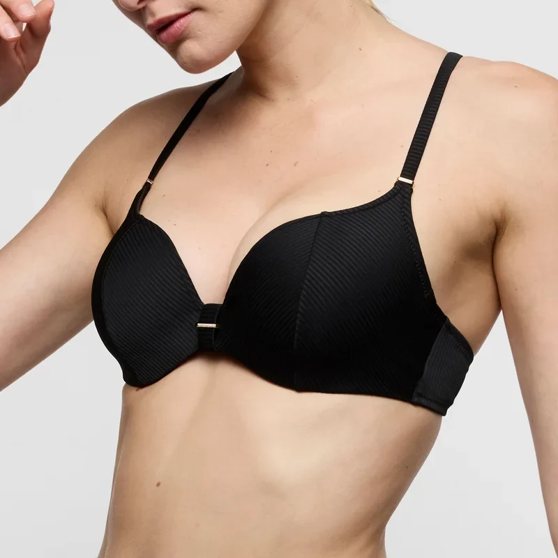 Marie Jo Swimwear – Cassie Bikini-Oberteil mit Polsterung, Herzform, Schwarz