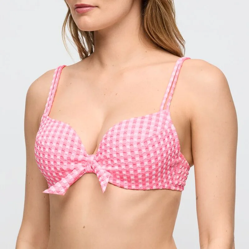 Marie Jo Swimwear - Mary Lynn Gepolstertes Bikini-Oberteil Herzform Rosen-Gingham