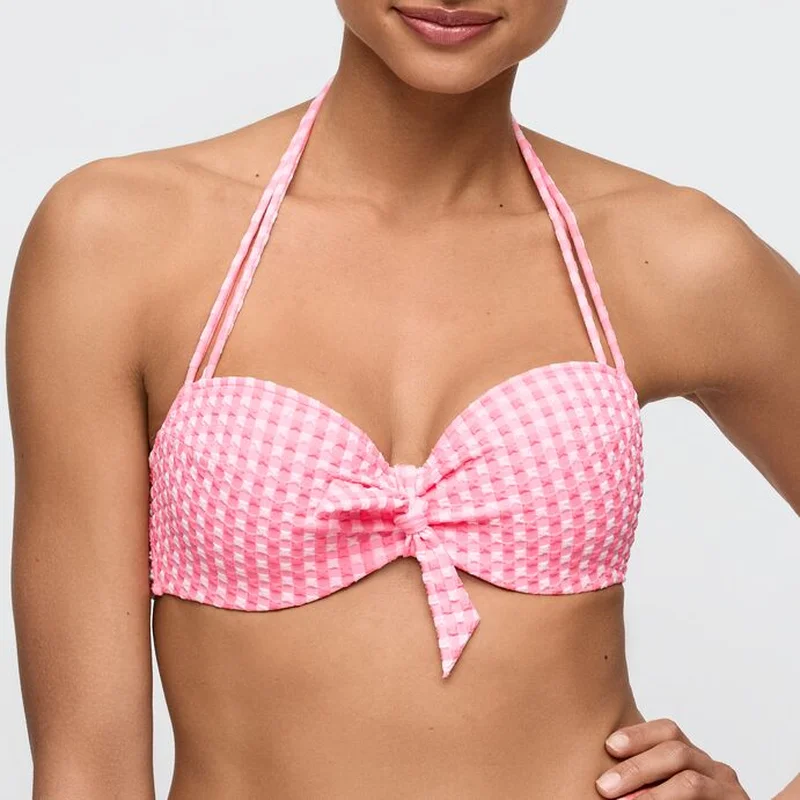 Marie Jo Swimwear - Mary Lynn Gepolstertes Balconette-Bikini-Oberteil Rose Vichy