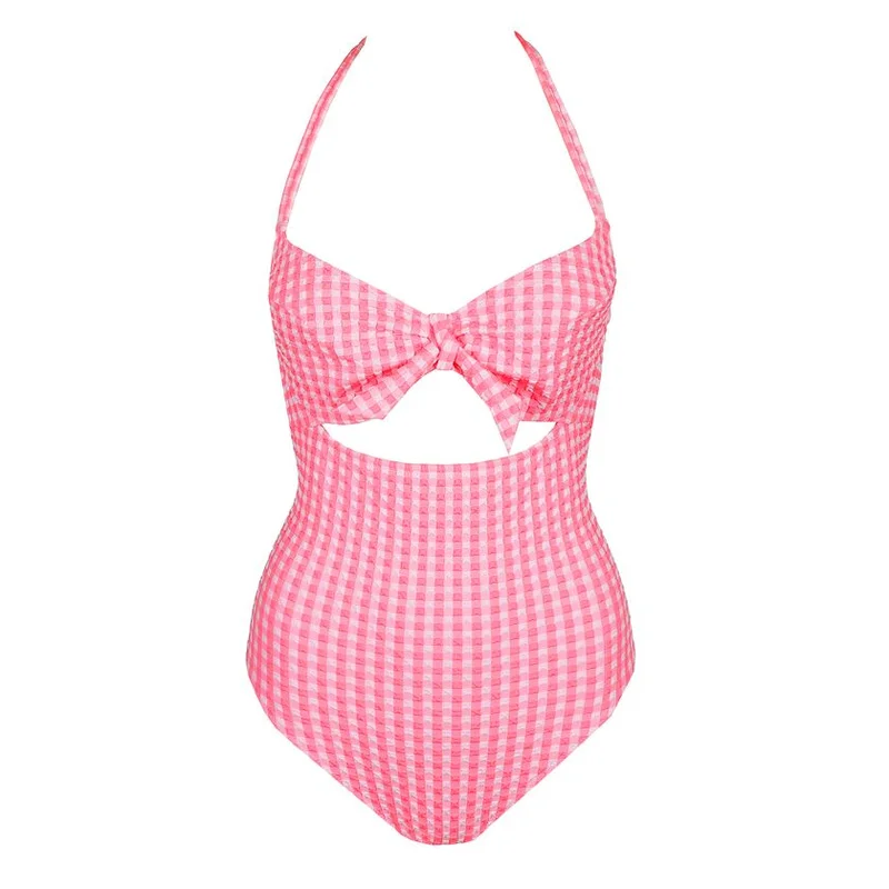 Marie Jo Swimwear - Mary Lynn Badeanzug mit vollen Cups, roséfarbenes Vichy-Karo