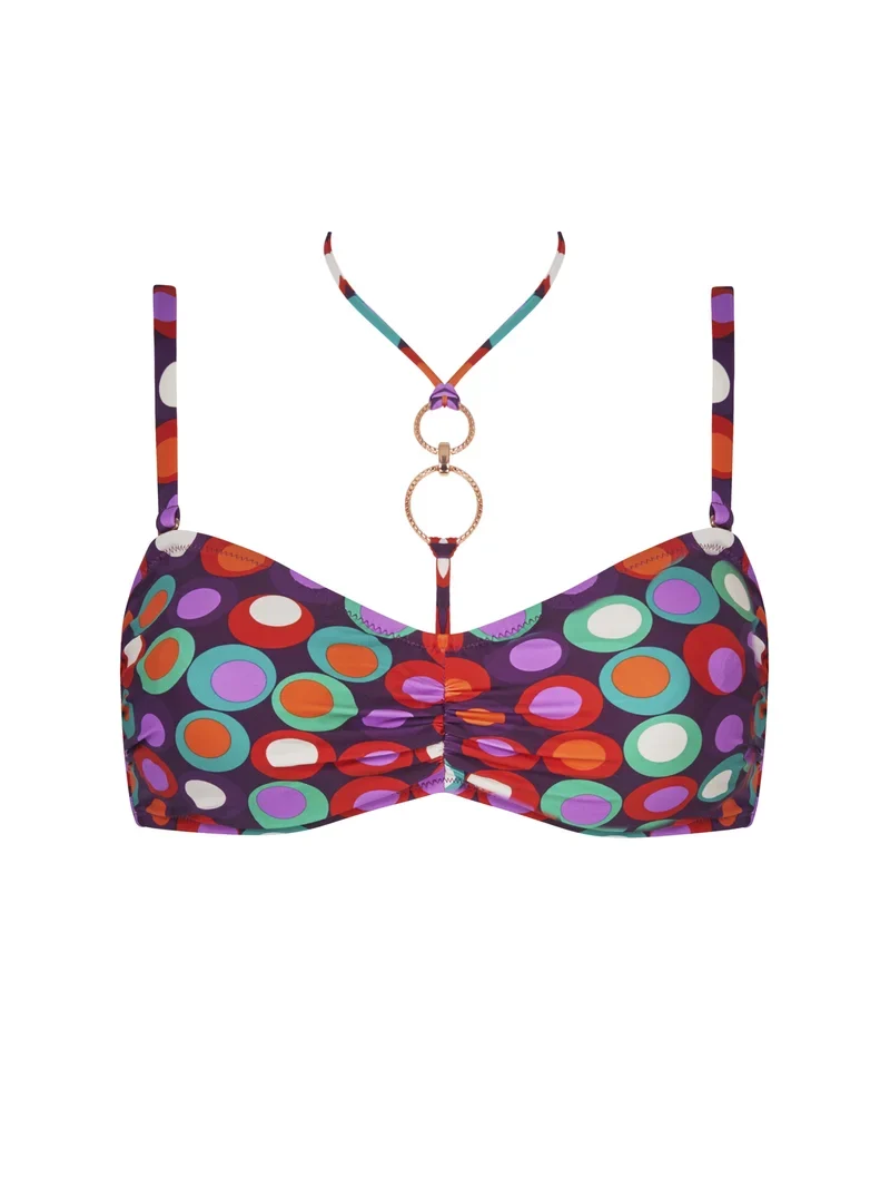 Antigel von Lise Charmel - La Pois Disco Fuller Cup Strapless Bikini Top Pois Hippie