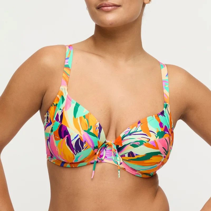 PrimaDonna Swimwear - Varadeo Full Cup Bikini Top Bright Tropics