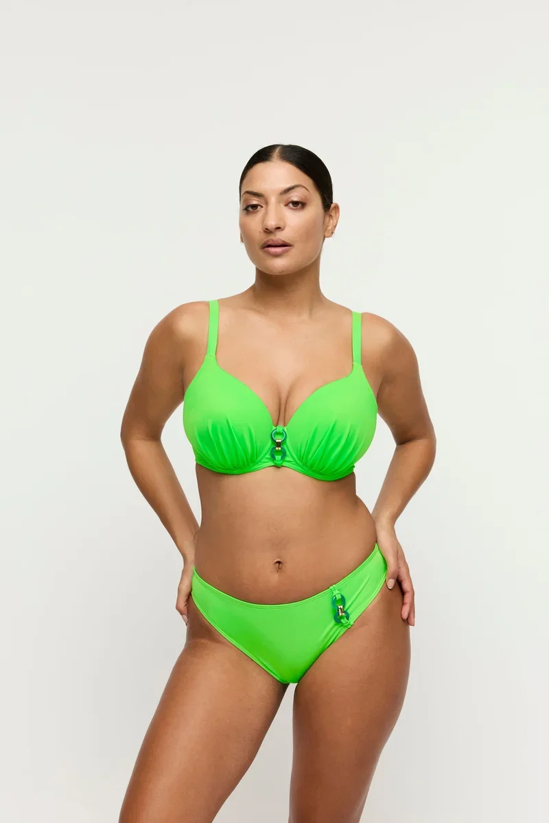 PrimaDonna Swimwear - Pilon gepolstertes herzförmiges Bikini-Oberteil Neon Lime