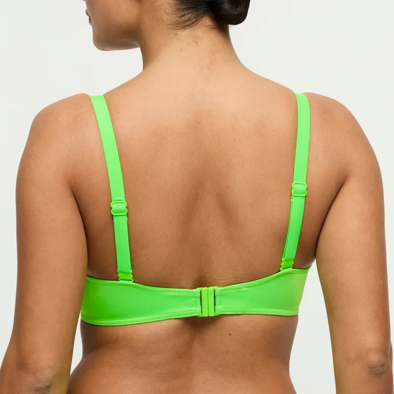 PrimaDonna Swimwear - Pilon gepolstertes herzförmiges Bikini-Oberteil Neon Lime