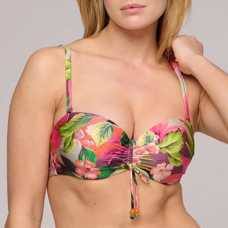 Marie Jo Bademode - Norma Jeanne gepolstertes trägerloses Bikinioberteil Tropical Sunset