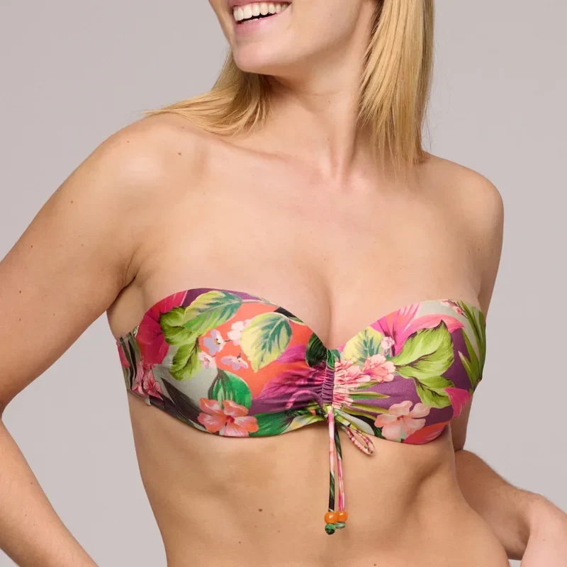 Marie Jo Bademode - Norma Jeanne gepolstertes trägerloses Bikinioberteil Tropical Sunset