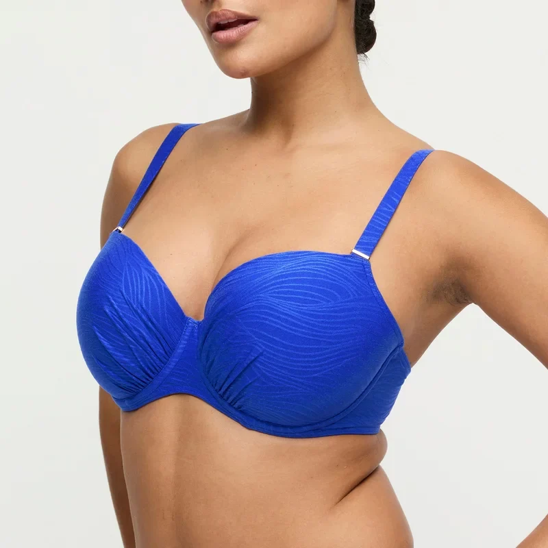 PrimaDonna Swimwear - Mantas gepolstertes Balconette-Bikini-Oberteil, Electric Blue