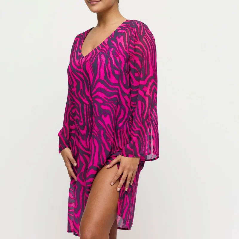 PrimaDonna Bademode - Malabo Bademode Kaftan Pink Zebra