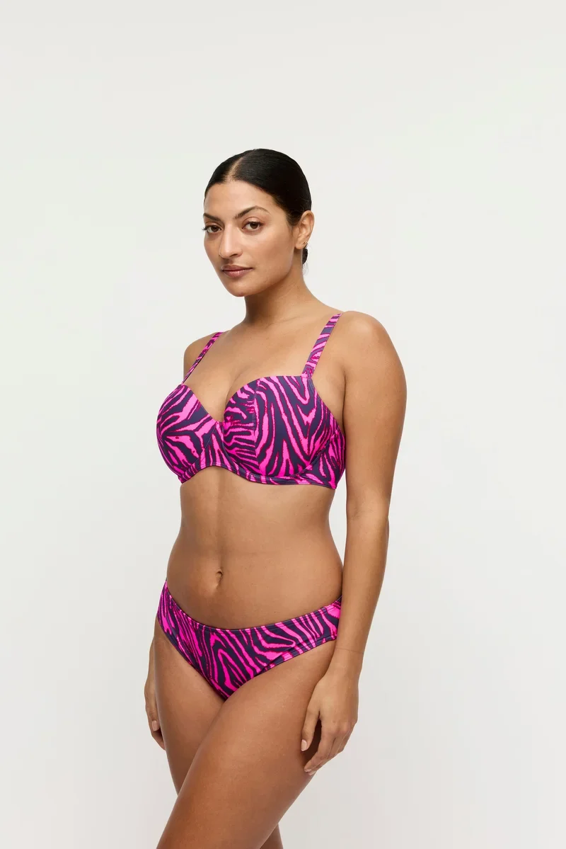 PrimaDonna Swimwear - Malabo Gepolstertes Balconette-Bikini-Oberteil, Hot Pink Zebra