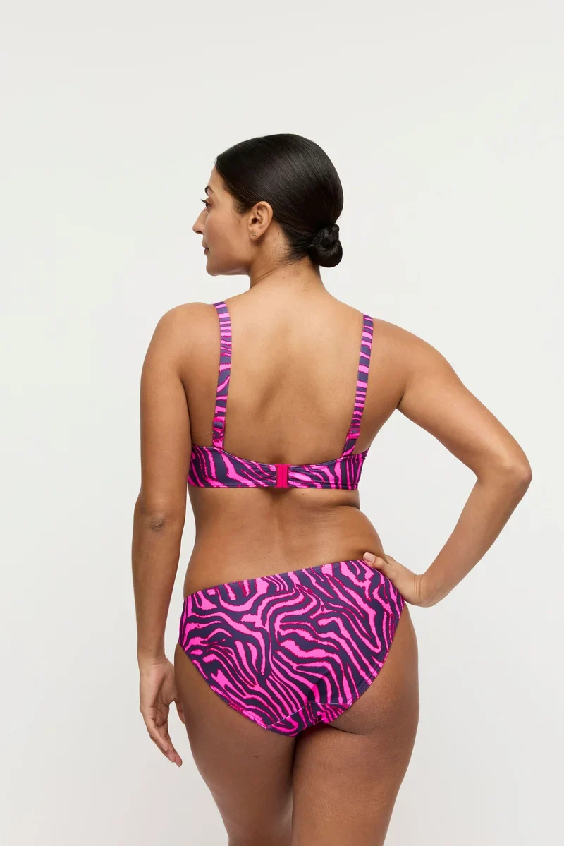 PrimaDonna Swimwear - Malabo Gepolstertes Balconette-Bikini-Oberteil, Hot Pink Zebra
